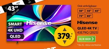 Aanbieding: Hisense QLED 4K TV