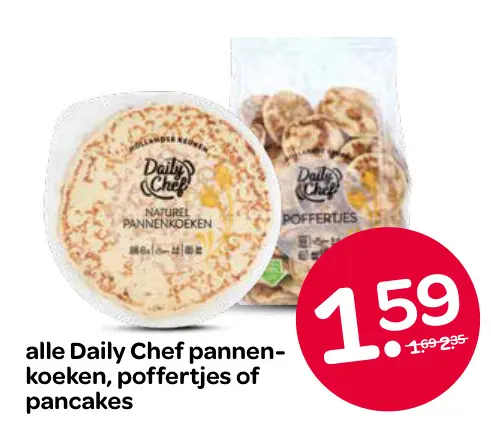Aanbieding: Pannenkoeken, poffertjes of pancakes