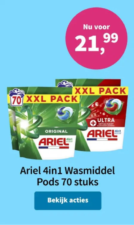 Aanbieding: Ariel 4in1 Wasmiddel Pods