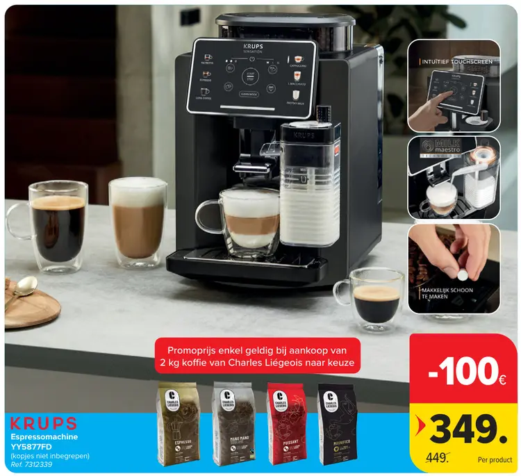 Promotie: Espressomachine YY5877FD