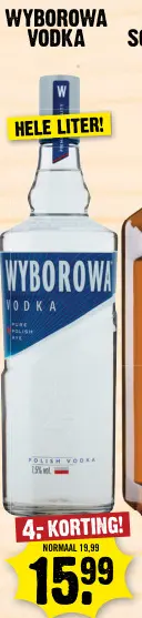 Aanbieding: Wyborowa vodka