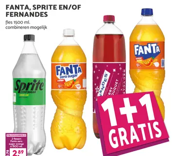Aanbieding: Fanta, SPRITE en/of FERNANDES