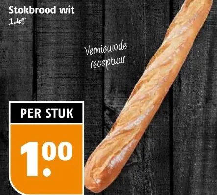 Aanbieding: Stokbrood wit