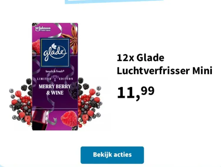 Aanbieding: Glade Luchtverfrisser Mini