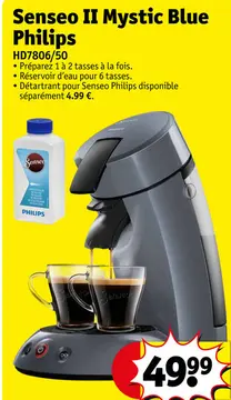 Offre: Senseo II Mystic Blue Philips