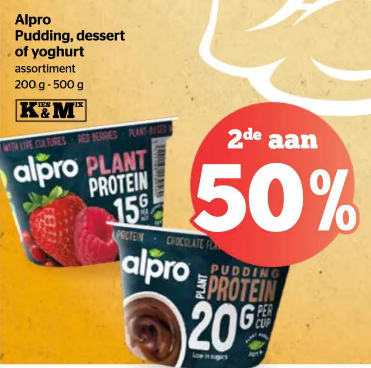 Promotie: Pudding, dessert of yoghurt