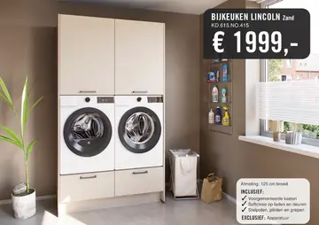Aanbieding: BIJKEUKEN LINCOLN Zand