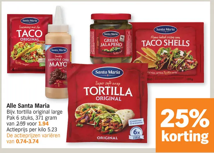 Aanbieding: Tortilla Original Large