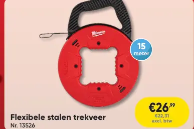 Promotie: Flexibele stalen trekveer