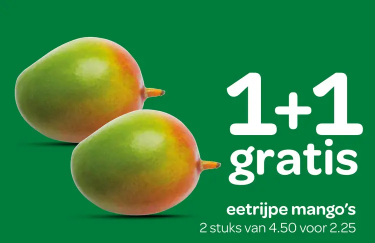 Aanbieding: eetrijpe mango's
