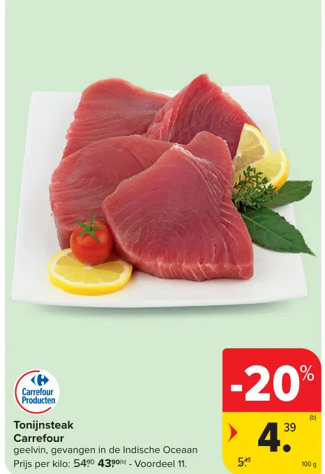 Promotie: Tonijnsteak