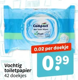 Aanbieding: Vochtig toiletpapier