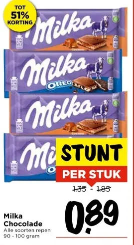Aanbieding: Milka Chocolade