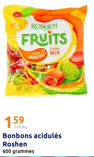 Offre: Bonbons acidulés