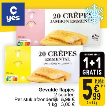 Aanbieding: Gevulde flapjes