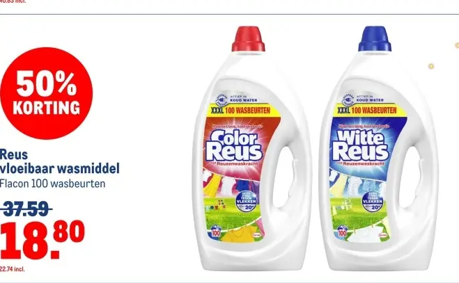 Aanbieding: Reus vloeibaar wasmiddel