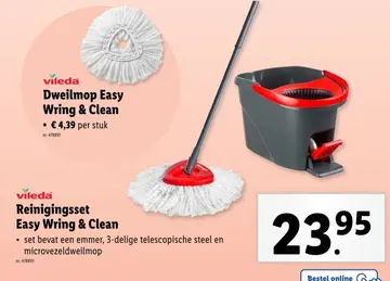 Aanbieding: Dweilmop Easy Wring & Clean