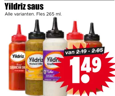 Aanbieding: Yildriz saus