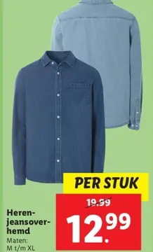 Aanbieding: Heren-jeansoverhemd