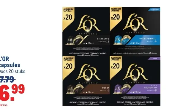 Aanbieding: L'OR capsules