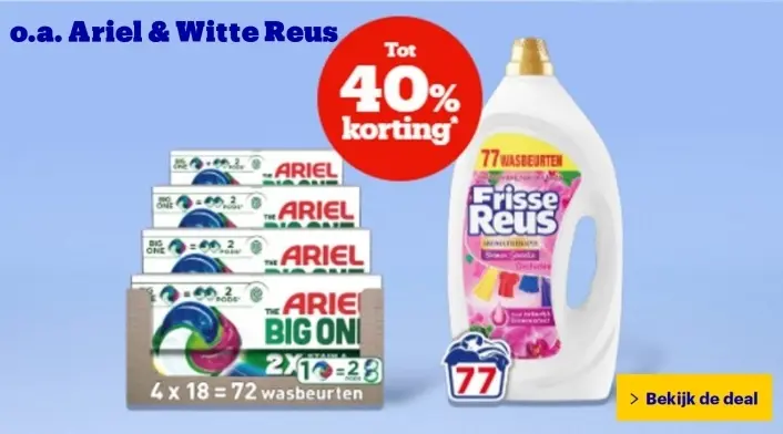 Aanbieding: Ariel & Witte Reus