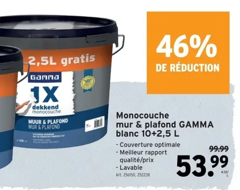 Offre: Monocouche mur & plafond