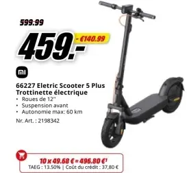 Offre: Eletric Scooter 5 Plus