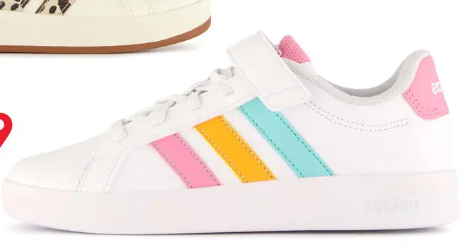 Aanbieding: Adidas Grand Court 3.0 meisjes sneakers wit roze