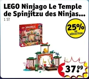 Offre: LEGO Ninjago Le Temple de Spinjitzu des Ninja