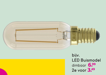 Aanbieding: Calex LED-buislamp - goudkleur - E14