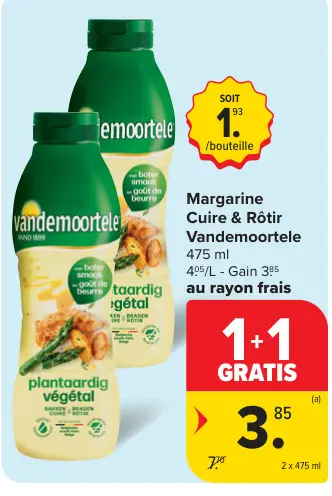 Offre: Margarine Cuire & Rôtir