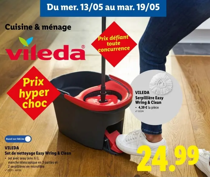 Offre: Set de nettoyage Easy Wring & Clean