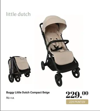 Aanbieding: Buggy Little Dutch Compact Beige