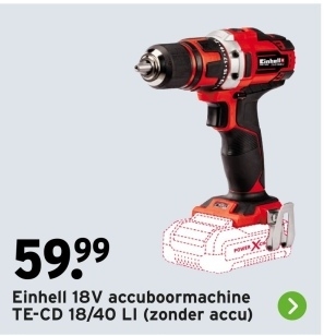 Aanbieding: 18V accuboormachine TE-CD 18/40 LI