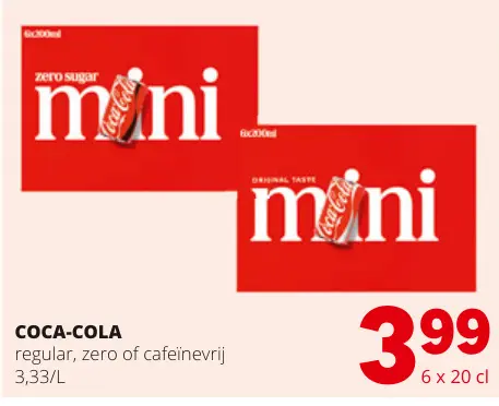 Promotie: COCA-COLA mini