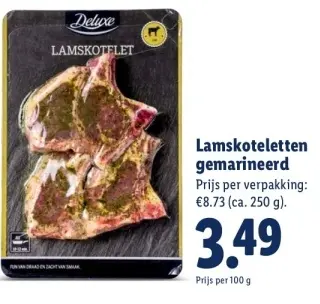 Aanbieding: Lamskoteletten gemarineerd