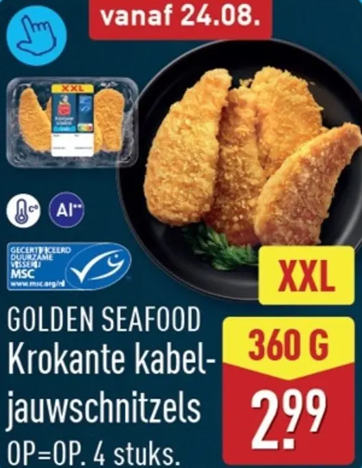 Aanbieding: Krokante kabeljauwschnitzels