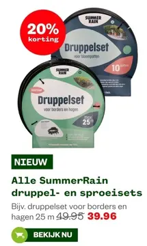 Aanbieding: Alle SummerRain druppel- en sproeisets