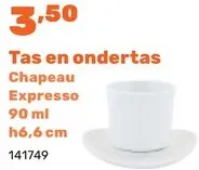 Promotie: Tas en ondertas Chapeau Expresso