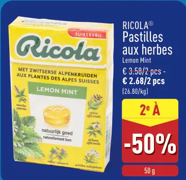 Offre: Pastilles aux herbes Lemon Mint