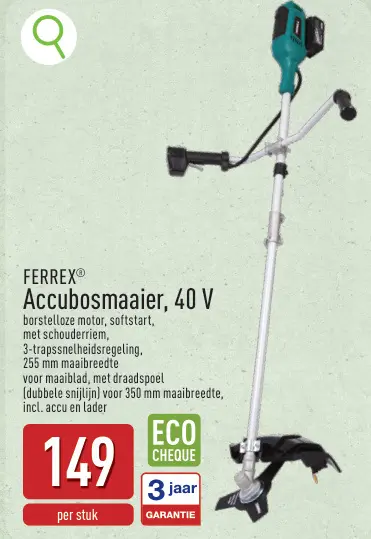 Aanbieding: Accubosmaaier, 40 V