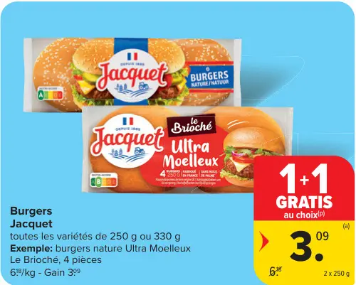 Offre: Burgers