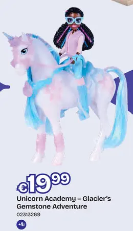 Promotie: Unicorn Academy – Glacier's Gemstone Adventure - Pop Layla  & Unicorn Glacier (11.5 cm & 12.5 cm)