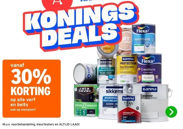 Aanbieding: Alle verf en beits (+ mengverf)