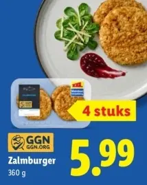 Aanbieding: Zalmburger