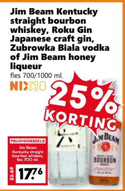 Aanbieding: Jim Beam Kentucky straight bourbon whiskey