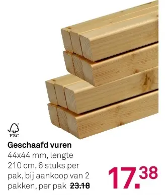 Aanbieding: Geschaafd vuren