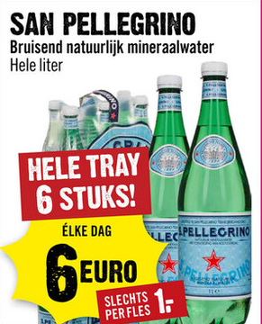 Aanbieding: SAN PELLEGRINO Bruisend natuurlijk mineraalwa