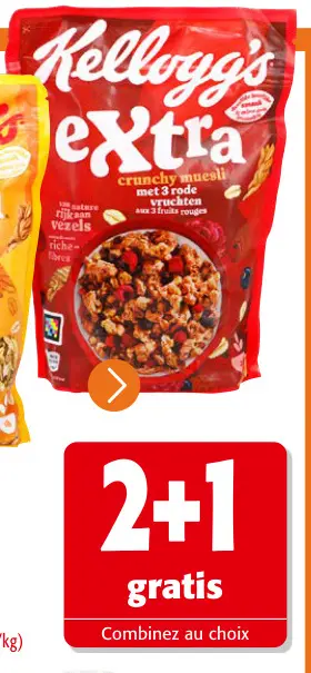 Offre: Crunchy muesli met 3 rode vruchten