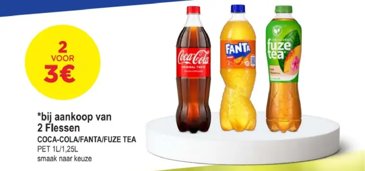 Promotie: Coca-cola/Fanta/Fuze Tea